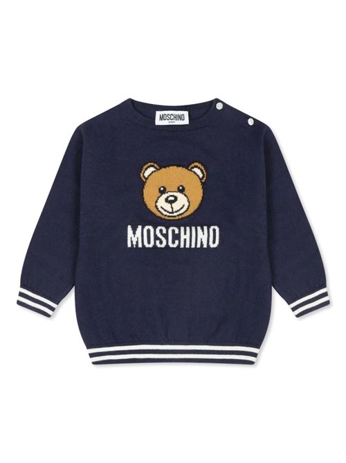 sweater girl blue MOSCHINO KIDS | MYW00JLHE43/40016